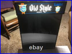 Vintage OLD STYLE Beer Bar Lighted Marker Menu Display Board. Works Great