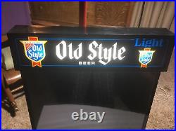 Vintage OLD STYLE Beer Bar Lighted Marker Menu Display Board. Works Great