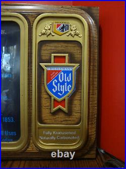 Vintage OLD STYLE Beer Motion Water Lighted Sign TV Simulator FAST S/H