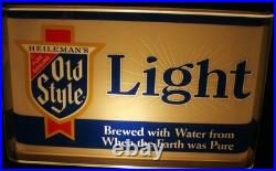 Vintage OLD STYLE light beer lighted sign