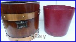 Vintage Oak Coopers Barrel Style Planter Pot Copper Bound Good Old Planter