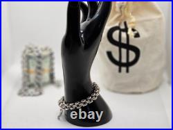 Vintage Old 925 Silver Women's Bracelet with Chain Style Links Invest in Silver