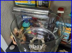 Vintage Old Antique Aquarium 8 1/2 x 5 1/2 Round Battery Case Style Fishbowl