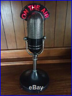 Vintage Old Art Deco Antique On Air Transistor Microphone Radio in RCA Style