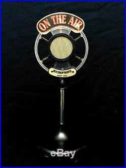 Vintage Old Art Deco Antique On-air Transistor Microphone Radio In Spring Style
