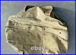 Vintage Old Canvas Wwii Aviator Style Duffle Bag Distressed