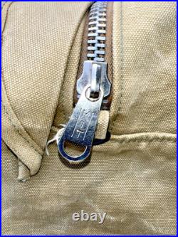 Vintage Old Canvas Wwii Aviator Style Duffle Bag Distressed