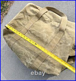 Vintage Old Canvas Wwii Aviator Style Duffle Bag Distressed
