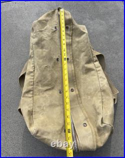 Vintage Old Canvas Wwii Aviator Style Duffle Bag Distressed