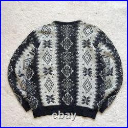 Vintage Old Clothes Nordic All Over Pattern Knit C-Boy Style