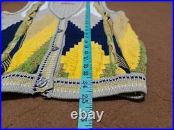 Vintage Old Country Coogi Style Cardigan Sweater V-Neck Sleeve less Cosby Biggie Vintage Old Country Coogi Style Cardigan Sweater V-Neck Sleeve less Cosby Biggie