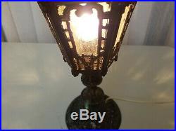 Vintage Old English Street Light Lamp Post Style Electric Table Lamp