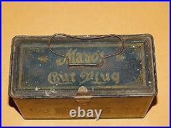 Vintage Old Lunch Box Style Mayo's Cut Plug Tobacco Tin Box Empty