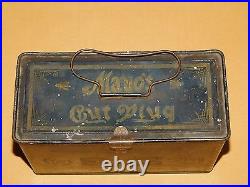 Vintage Old Lunch Box Style Mayo's Cut Plug Tobacco Tin Box Empty
