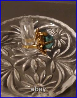 Vintage Old Navajo Style 18K + Gold RING WITH Raw Turquoise TW 9.30 Gr