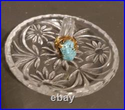 Vintage Old Navajo Style 18K + Gold RING WITH Raw Turquoise TW 9.30 Gr