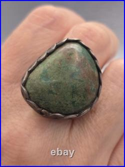 Vintage Old Pawn Handmade Sterling Silver 925 Native American Turquoise Ring Vintage Old Pawn Handmade Sterling Silver 925 Native American Turquoise Ring