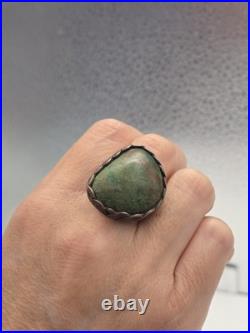 Vintage Old Pawn Handmade Sterling Silver 925 Native American Turquoise Ring Vintage Old Pawn Handmade Sterling Silver 925 Native American Turquoise Ring