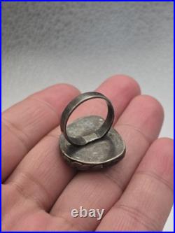Vintage Old Pawn Handmade Sterling Silver 925 Native American Turquoise Ring Vintage Old Pawn Handmade Sterling Silver 925 Native American Turquoise Ring