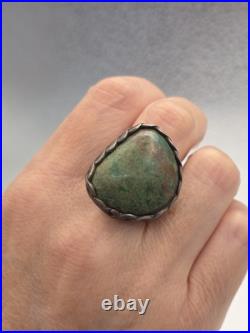 Vintage Old Pawn Handmade Sterling Silver 925 Native American Turquoise Ring Vintage Old Pawn Handmade Sterling Silver 925 Native American Turquoise Ring