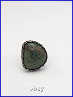 Vintage Old Pawn Handmade Sterling Silver 925 Native American Turquoise Ring Vintage Old Pawn Handmade Sterling Silver 925 Native American Turquoise Ring