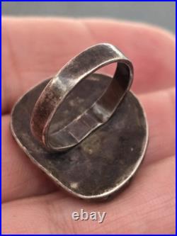 Vintage Old Pawn Handmade Sterling Silver 925 Native American Turquoise Ring Vintage Old Pawn Handmade Sterling Silver 925 Native American Turquoise Ring