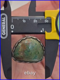 Vintage Old Pawn Handmade Sterling Silver 925 Native American Turquoise Ring Vintage Old Pawn Handmade Sterling Silver 925 Native American Turquoise Ring
