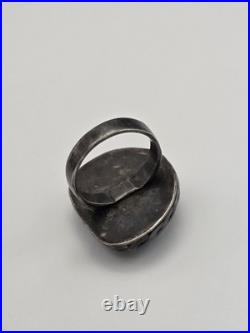 Vintage Old Pawn Handmade Sterling Silver 925 Native American Turquoise Ring Vintage Old Pawn Handmade Sterling Silver 925 Native American Turquoise Ring