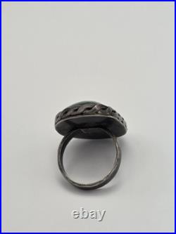 Vintage Old Pawn Handmade Sterling Silver 925 Native American Turquoise Ring Vintage Old Pawn Handmade Sterling Silver 925 Native American Turquoise Ring