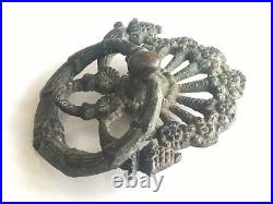 Vintage Old Rare Victorian Style Brass Door Knocker Handle Old Rich Patina