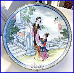 Vintage Old Retro Antique Style Oriental Japanese Chinese China Plates 1980s Set