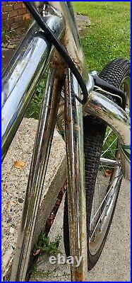 Vintage Old School BMX Style Scooter XSite Sports SKOOT-AIR Ultra Rare Chrome