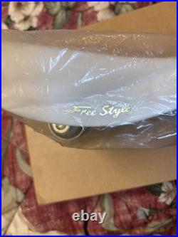 Vintage Old School BMX Velo VL-110 Free Style White Saddle Seat NOS