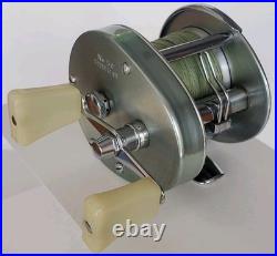 Vintage Old South Bend No 50 Narrow Spool Tournament Style Fishing Reel and Box