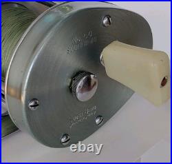 Vintage Old South Bend No 50 Narrow Spool Tournament Style Fishing Reel and Box