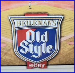 Vintage Old Style Beer Chicago Cubs 120 Start Time Metal Beer Sign Old School