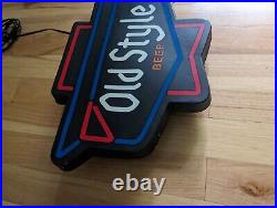 Vintage Old Style Beer Guitar Lighted Sign Reach For The Best