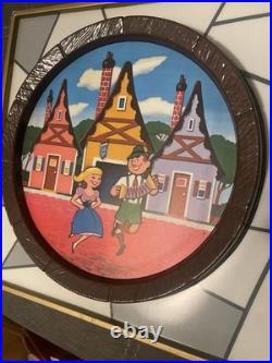 Vintage Old Style Beer Light Sign Beer Barrel Sign 60s 36.25x12.75