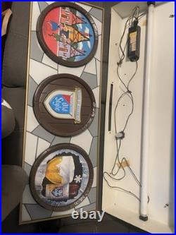 Vintage Old Style Beer Light Sign Beer Barrel Sign 60s 36.25x12.75