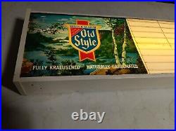 Vintage Old Style Beer Lighted Liquor Store Sign 49x10