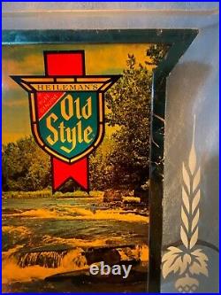 Vintage Old Style Beer Lighted Sign 1981 G Heileman's Brewed With Sparkling Pure