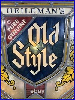 Vintage Old Style Beer Lighted Sign G Heileman Brewing CO