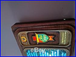 Vintage Old Style Beer Motion Television River Water Beer Lighted Sign Bar TV