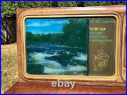 Vintage Old Style Beer Motion Waterfalls River Rapids Lighted Sign TV SIMULATOR
