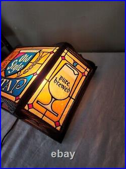 Vintage Old Style Beer On Tap Lighted Sign Working 10x17x5