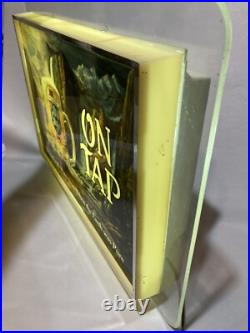 Vintage Old Style Beer On Tap Lighted Wall Sign Fluorescent Light