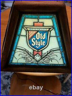 Vintage Old Style Beer Pool Poker Hanging Table Light