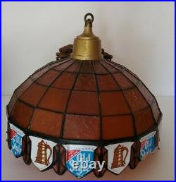 Vintage Old Style Beer Tiffany Style Hanging Light Man Cave Bar Light
