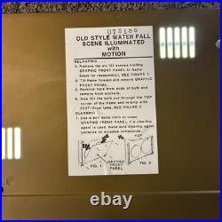 Vintage Old Style Beer Waterfall Lighted Sign 24 X 17