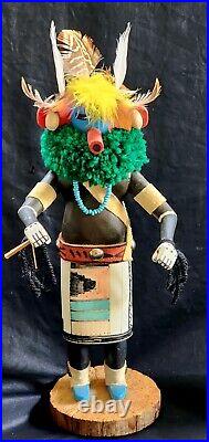 Vintage Old Style Cat Kachina Doll Signed